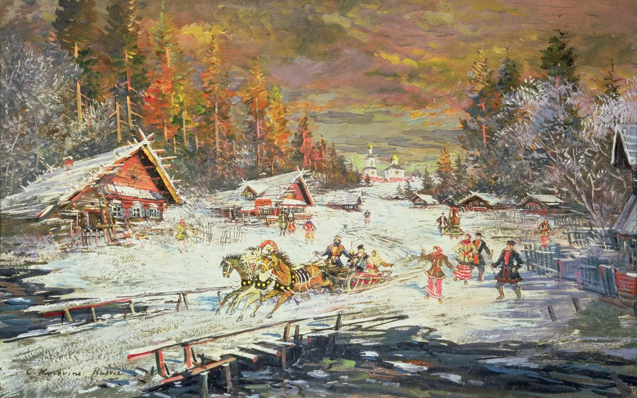 Konstantin Korovin - L'inverno russo, 1900